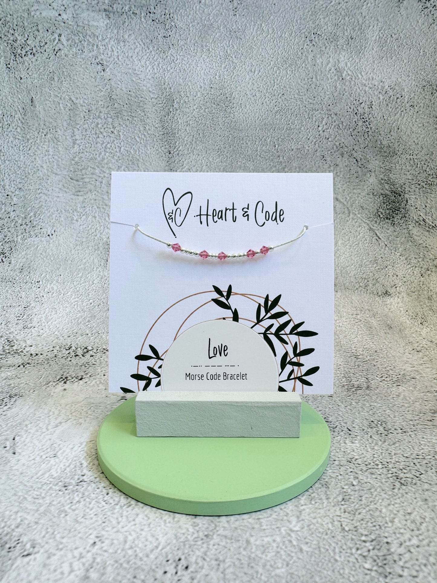 Love - Crystal & Silver Secret Message Bracelet