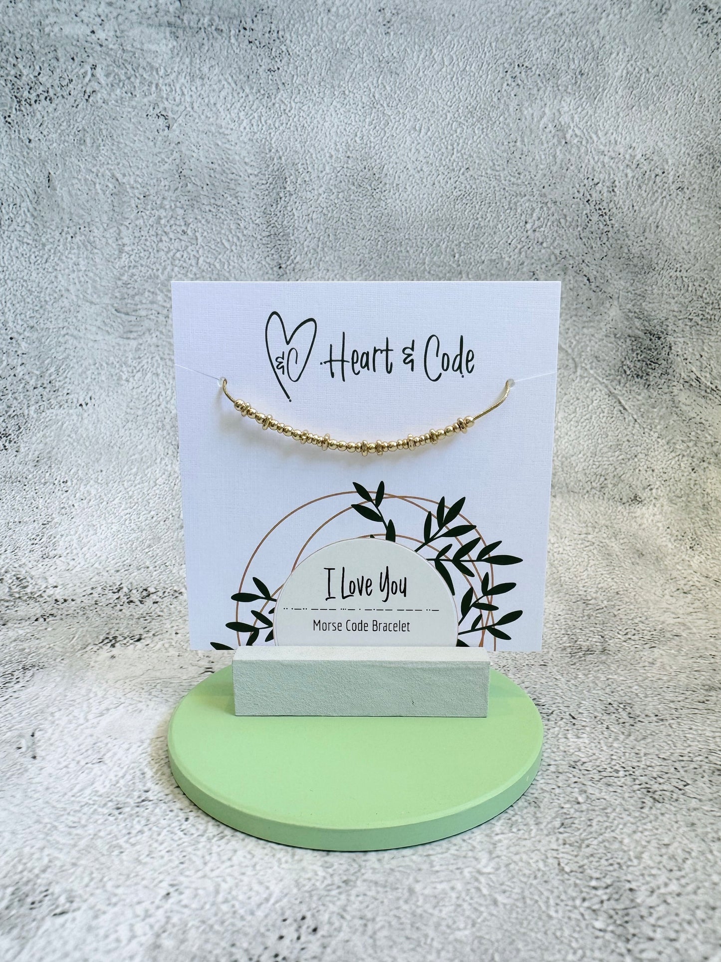 I Love You - Gold Secret Message Bracelet