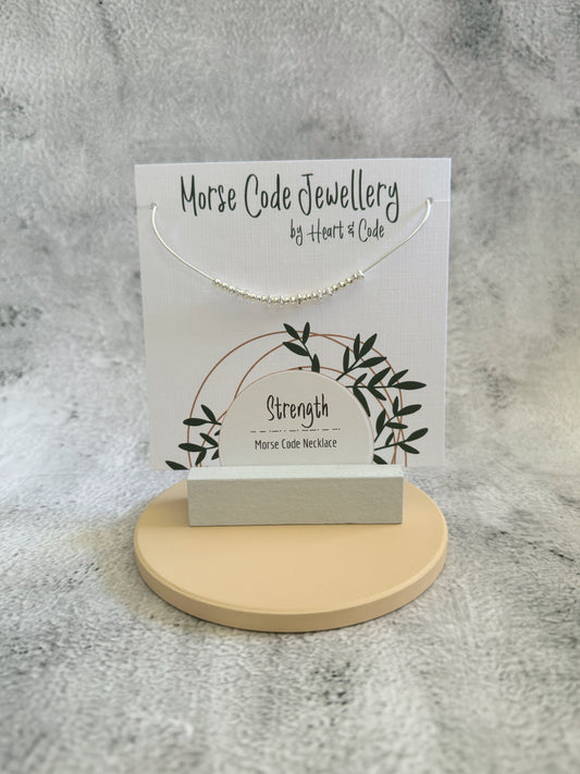Strength - Silver Secret Message Necklace