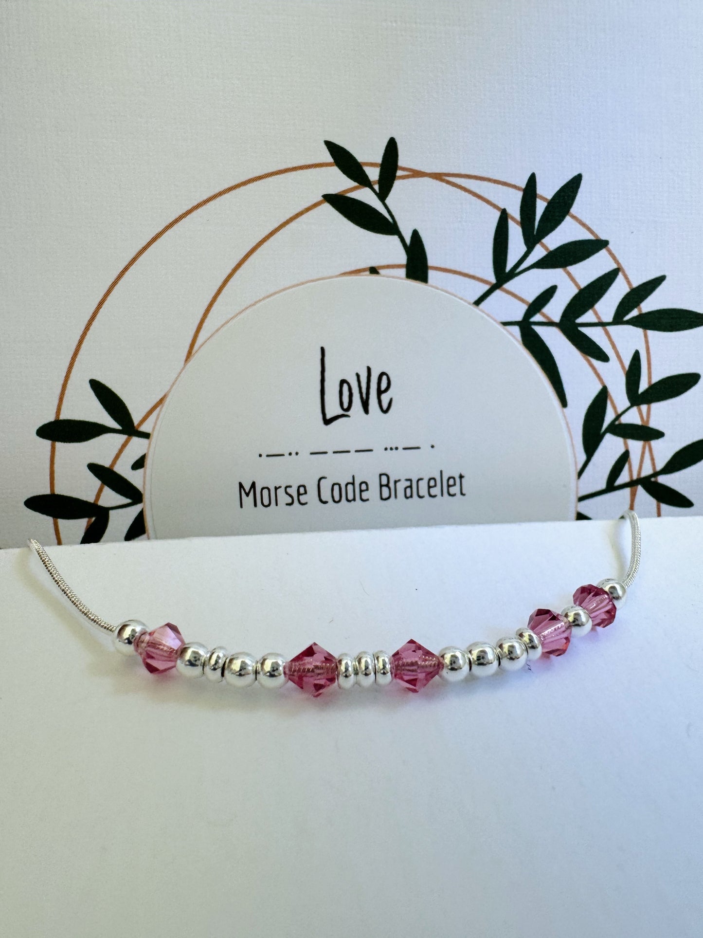 Love - Crystal & Silver Secret Message Bracelet