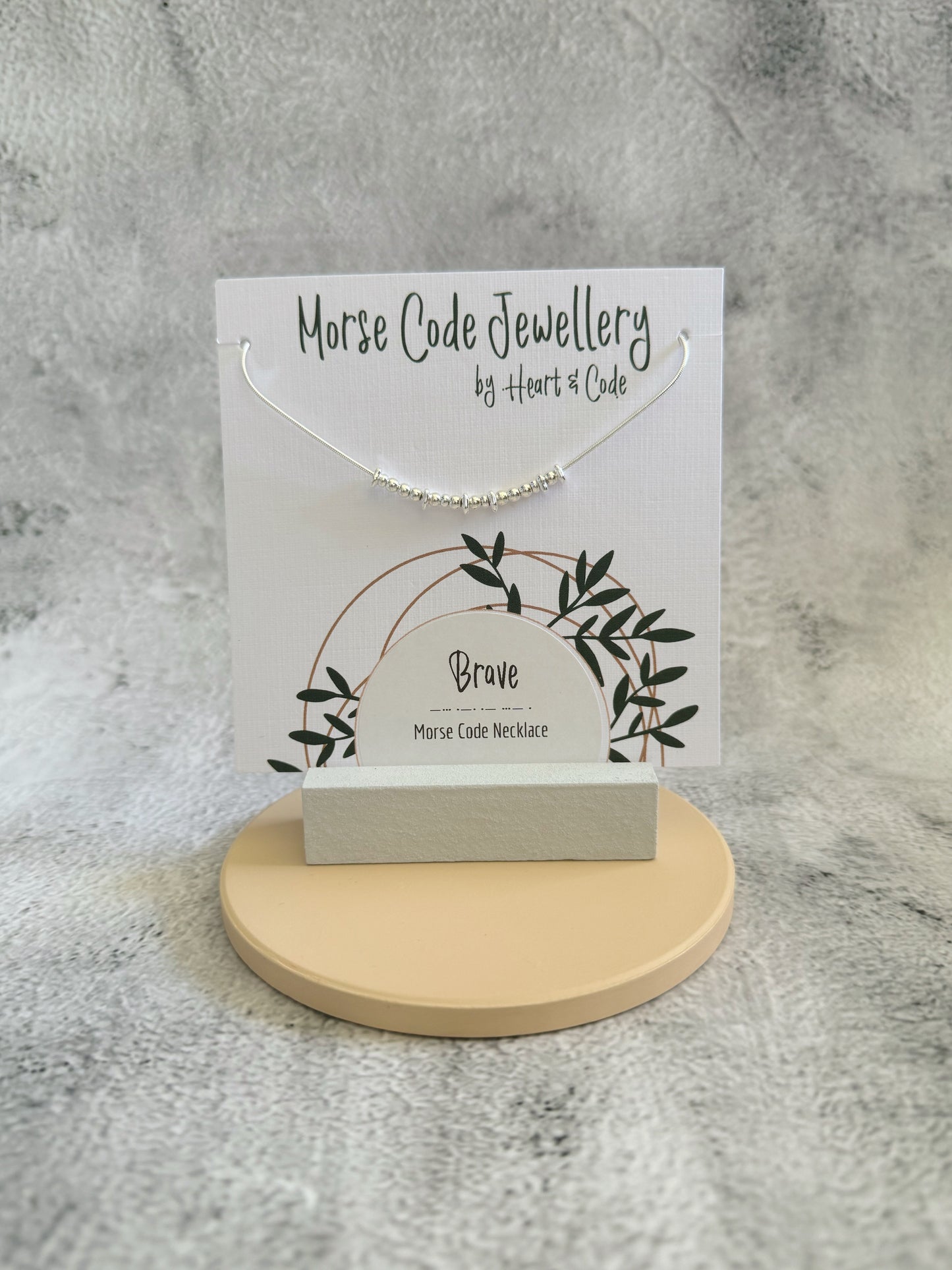 Brave - Silver Secret Message Necklace
