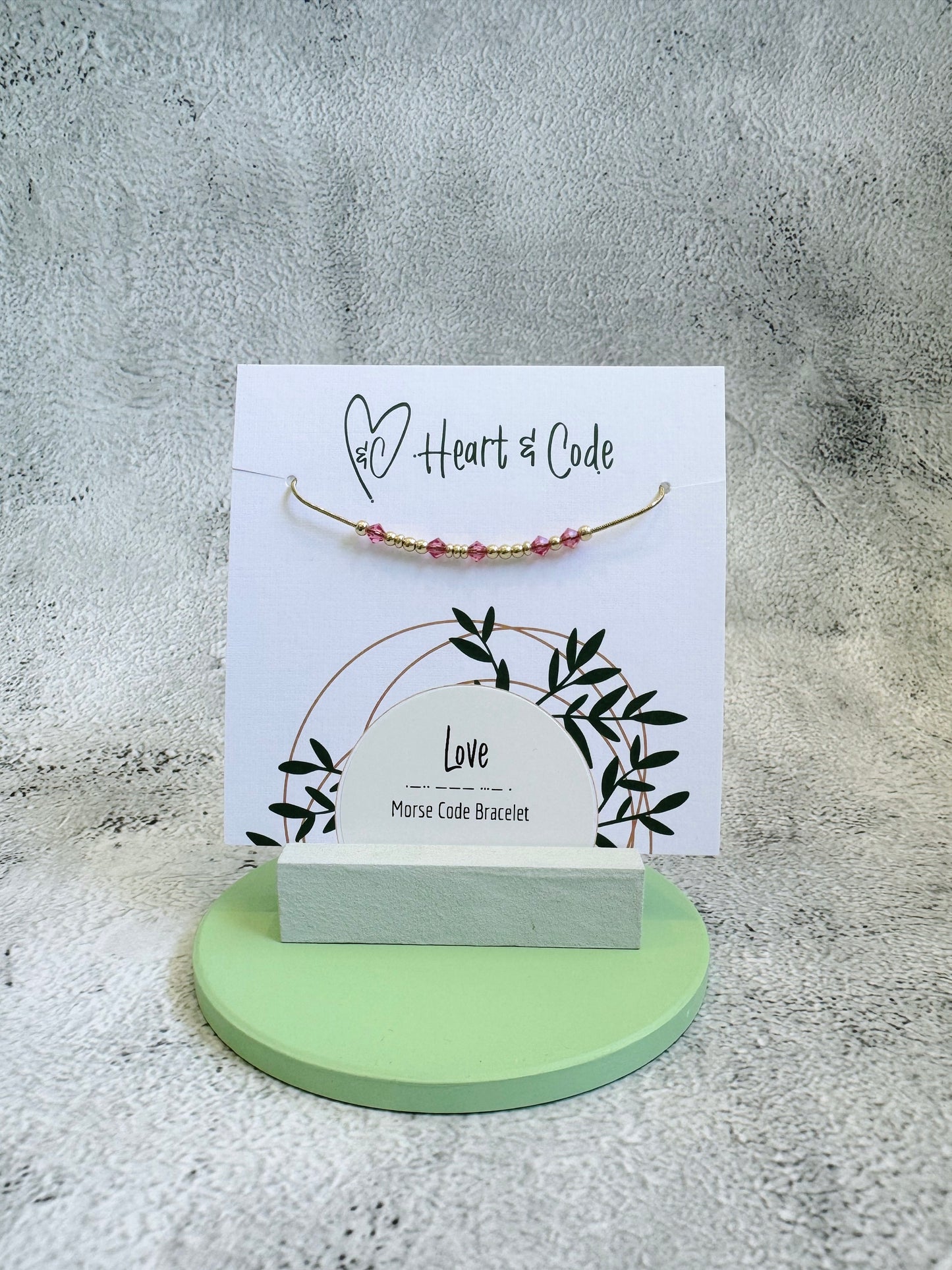 Love - Crystal & Gold Secret Message Bracelet