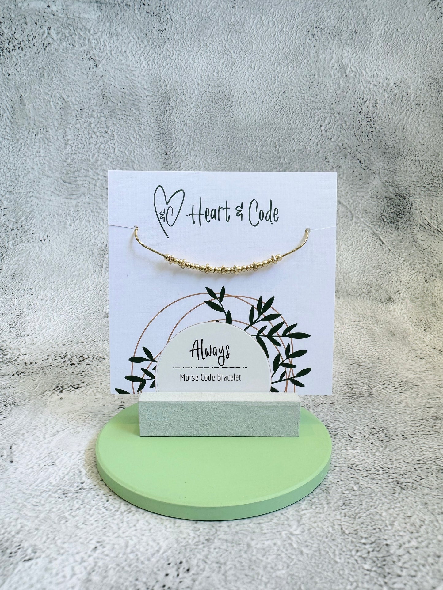 Always - Gold Secret Message Bracelet