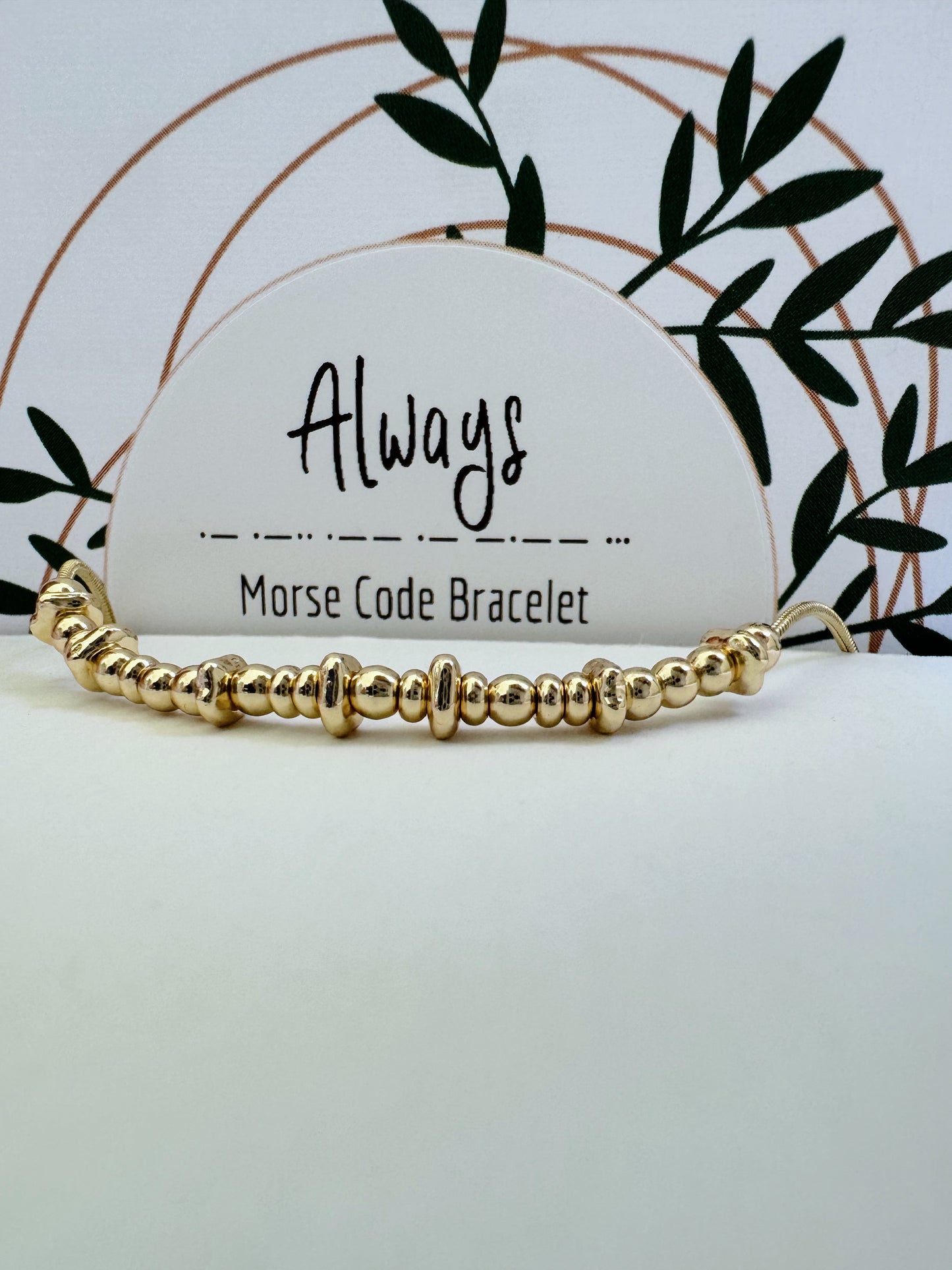 Always - Gold Secret Message Bracelet