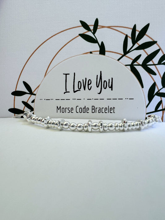 I Love You - Silver Secret Message Bracelet