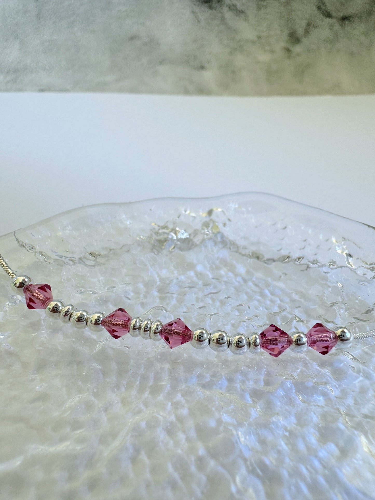 Love - Crystal & Silver Secret Message Bracelet