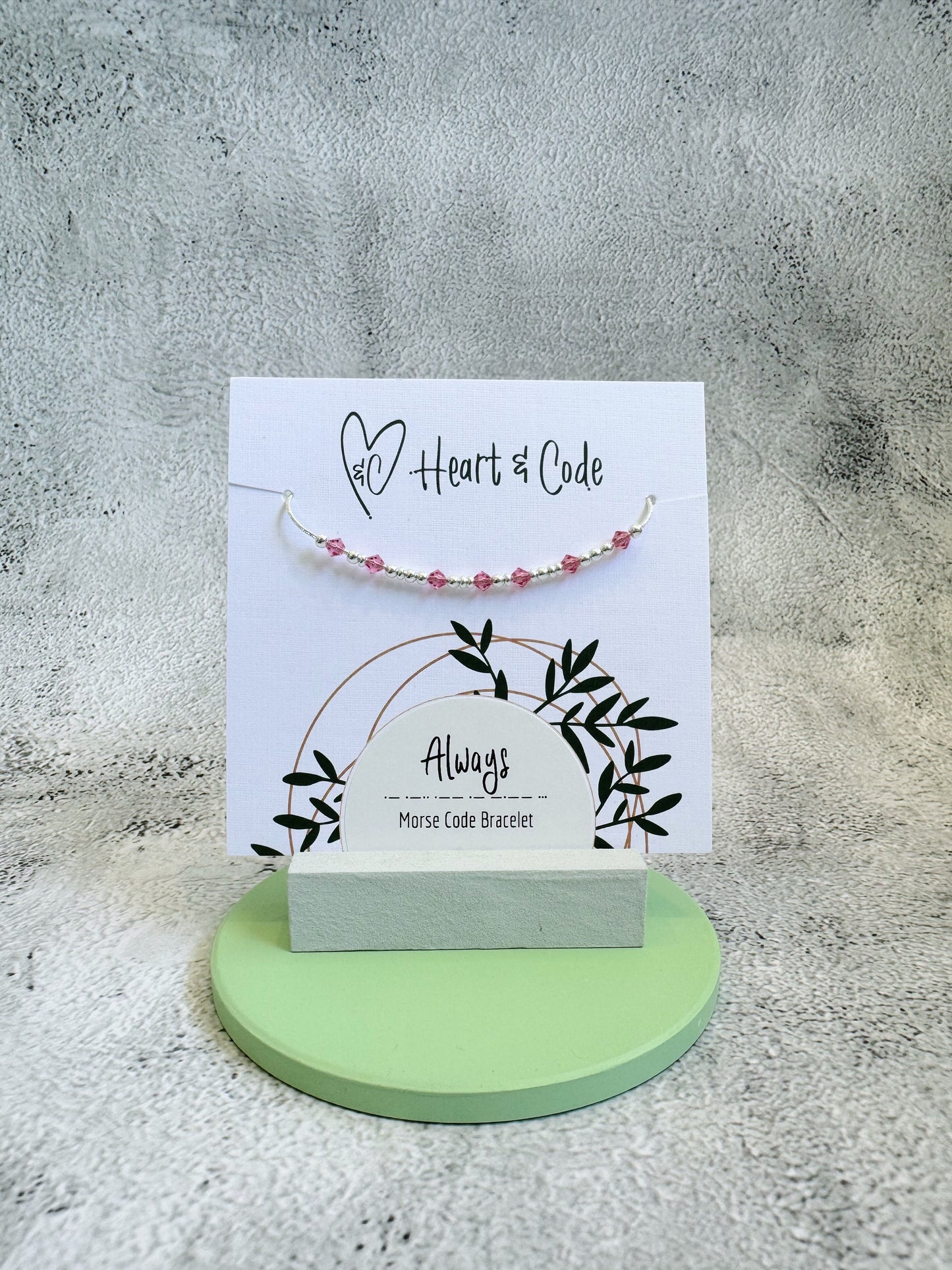 Always - Crystal & Silver Secret Message Bracelet