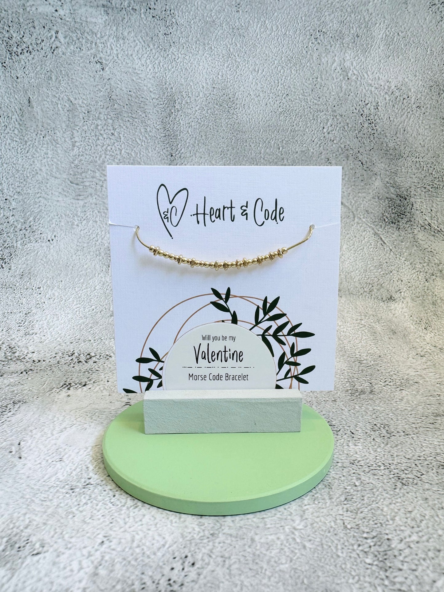 Valentine - Gold Secret Message Bracelet