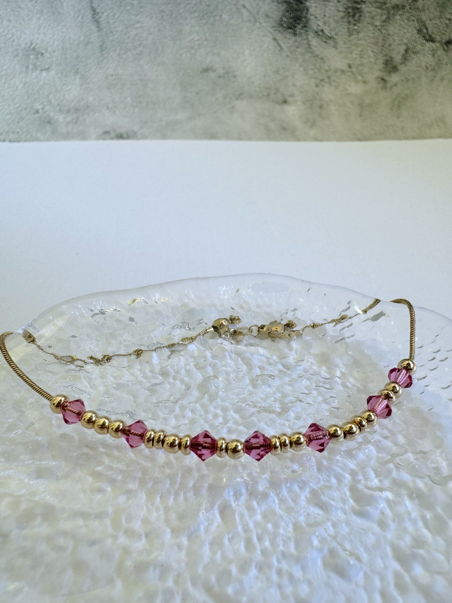 Always - Crystal & Gold Secret Message Bracelet