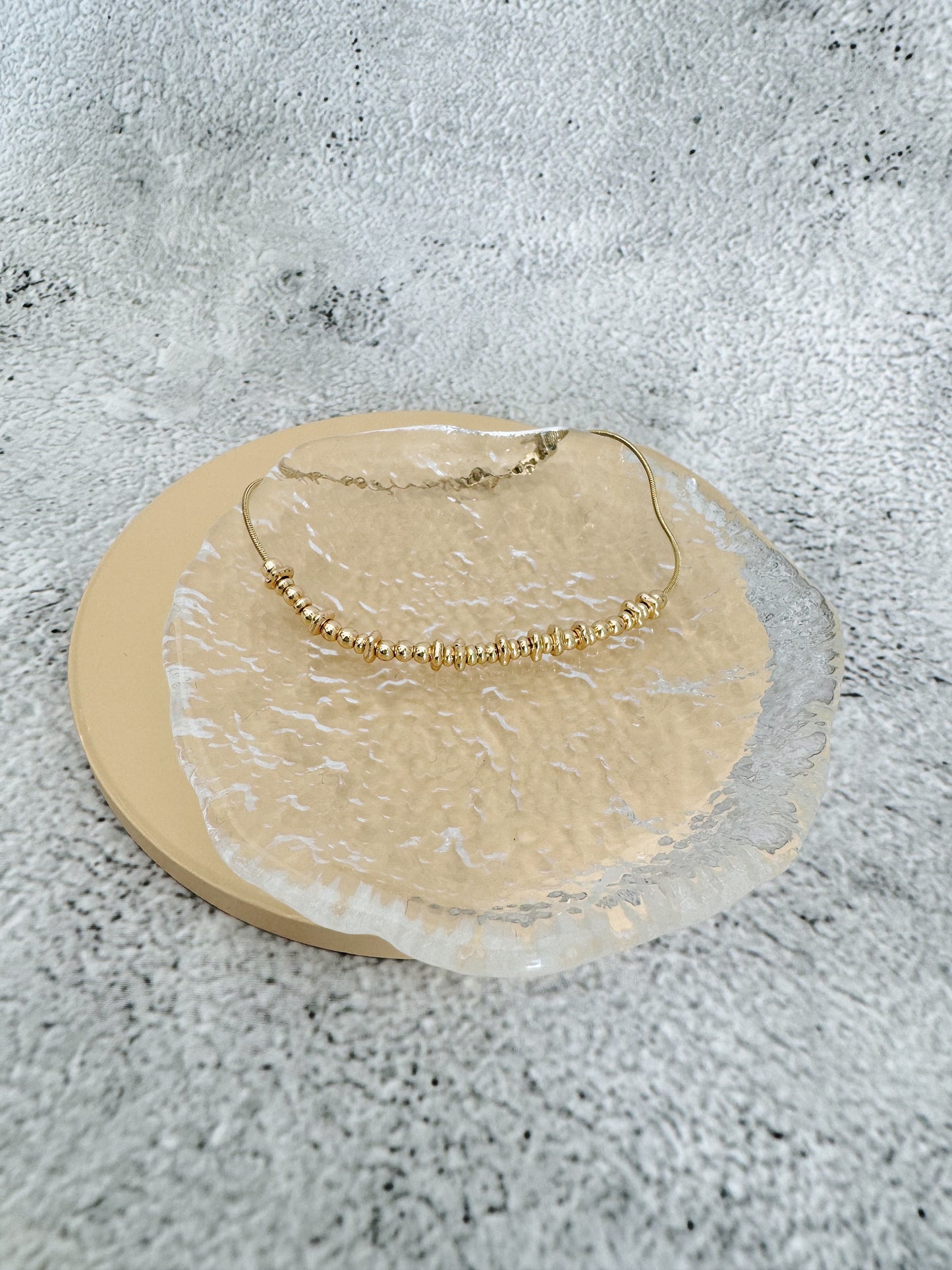 Custom Text - Gold Personalised Secret Message Bracelet