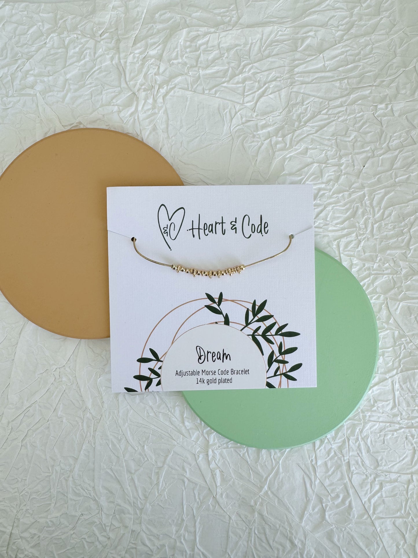 Dream - Gold Secret Message Bracelet