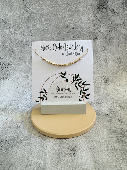 Beautiful - Gold Secret Message Necklace